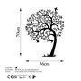 Wallity Lonely Tree Escultura de Pared Negra